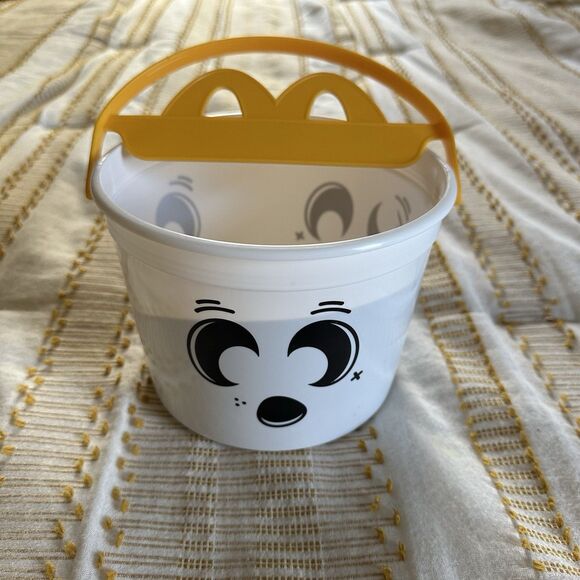 2025 McDonald’s Halloween Boo Buckets White With Glow In The Dark Stickers - Picture 1 of 6
